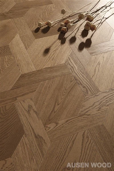 Parquet de Nó Chinês-Carvalho Europeu